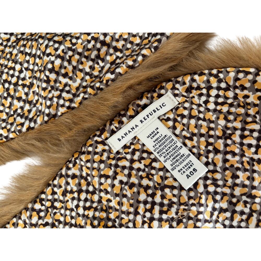 Banana Republic Faux Fur Scarf in Brown One Size - Picture 5 of 5